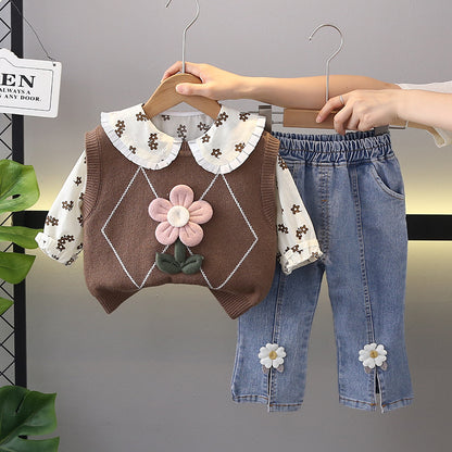 Girls Floral 3-Piece Set