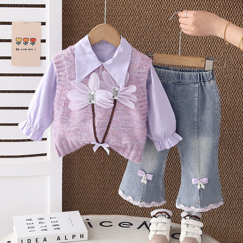 Girls Flower Pattern Set