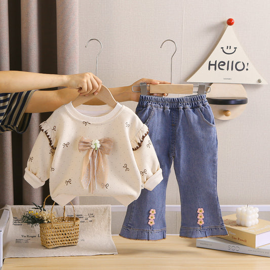 Girls Jeans & Top Set