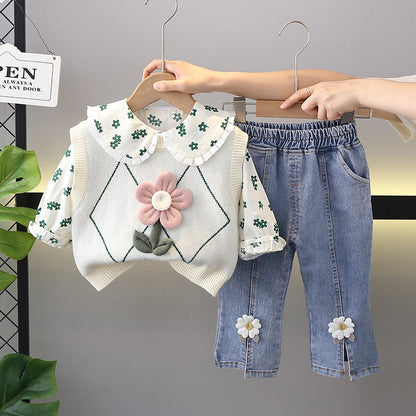 Girls Floral 3-Piece Set