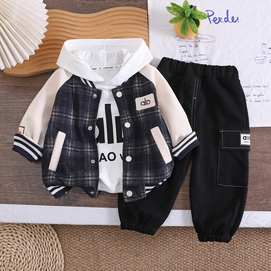 Boys Baseball Jacket Set