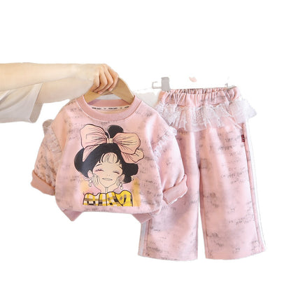 Girls Knot Hoodie Set