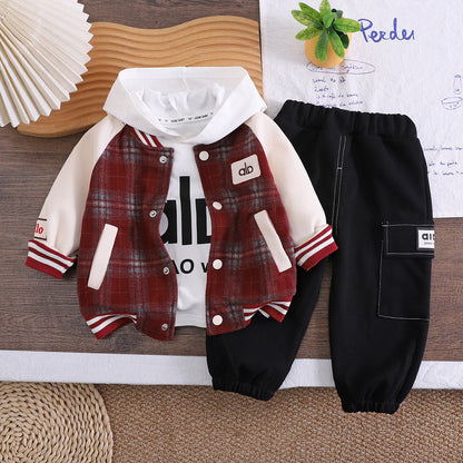 Boys Baseball Jacket Set