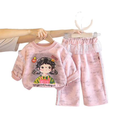 Girls Lace Dress Set