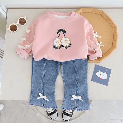 Girls Sweatshirt Set