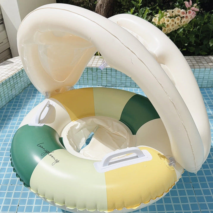 Baby Inflatable Swim Ring with Sunshade – Toddler Pool Float Seat
