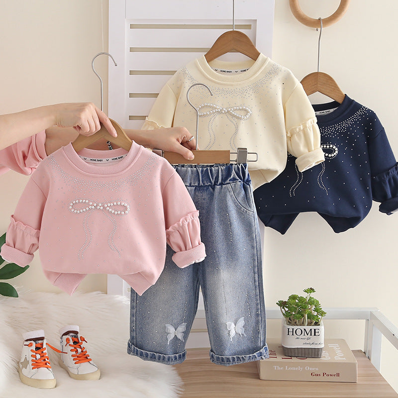 Girls Stylish Hoodie Set