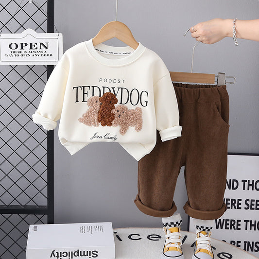 Kids Puppy Hoodie Set