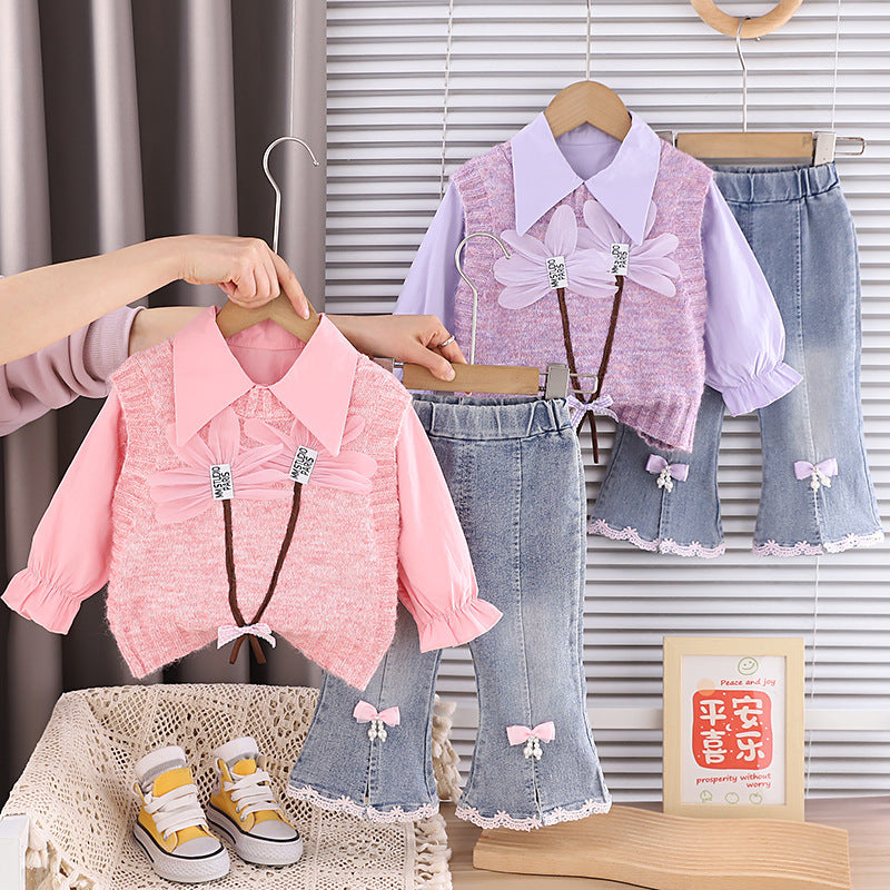 Girls Flower Pattern Set
