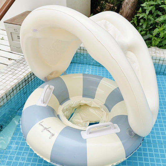 Baby Inflatable Swim Ring with Sunshade – Toddler Pool Float Seat