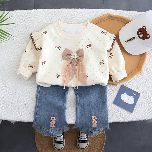 Girls Jeans & Top Set
