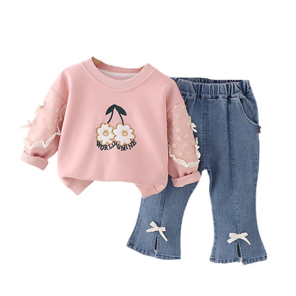 Girls Sweatshirt Set