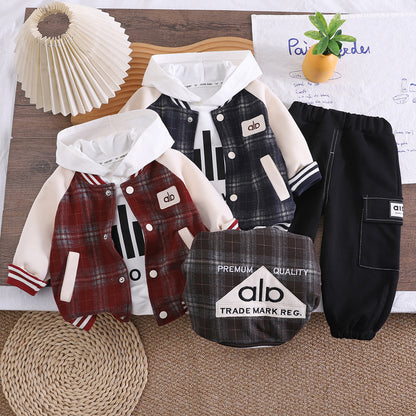 Boys Baseball Jacket Set