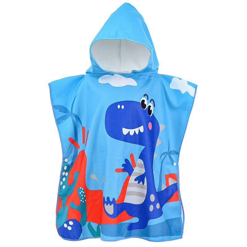 Kids Hooded Towel Cape – Quick-Dry Microfiber Beach & Pool Towel