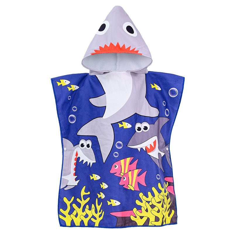 Kids Hooded Towel Cape – Quick-Dry Microfiber Beach & Pool Towel