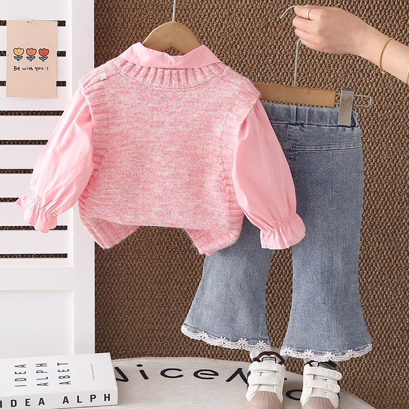 Girls Floral 3-Piece Set