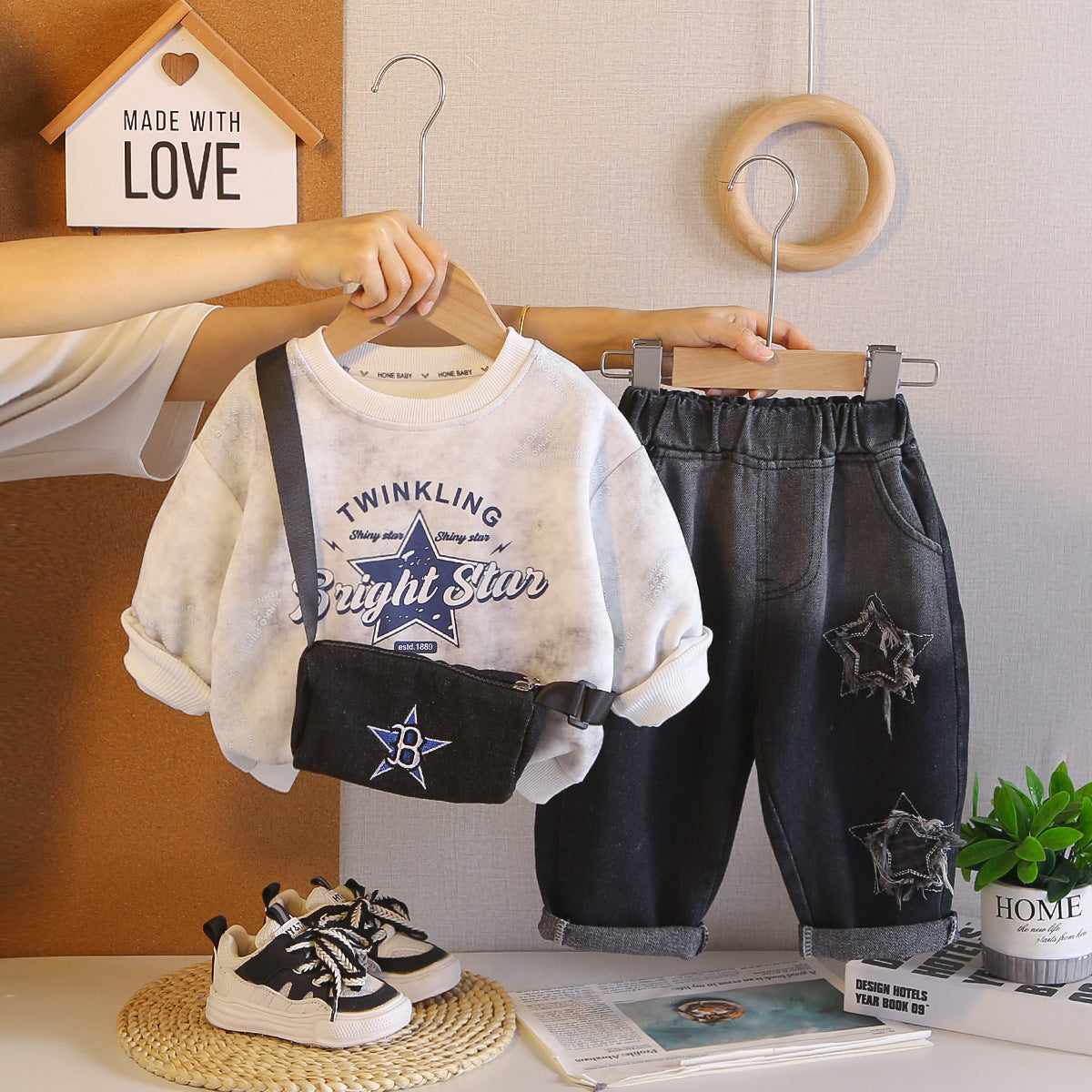 Boys Trendy Hoodie Set