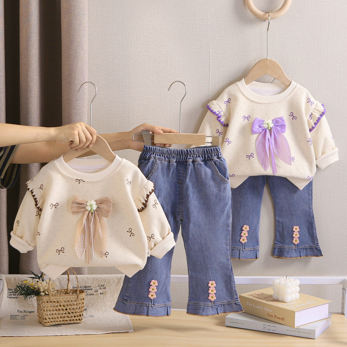 Girls Jeans & Top Set