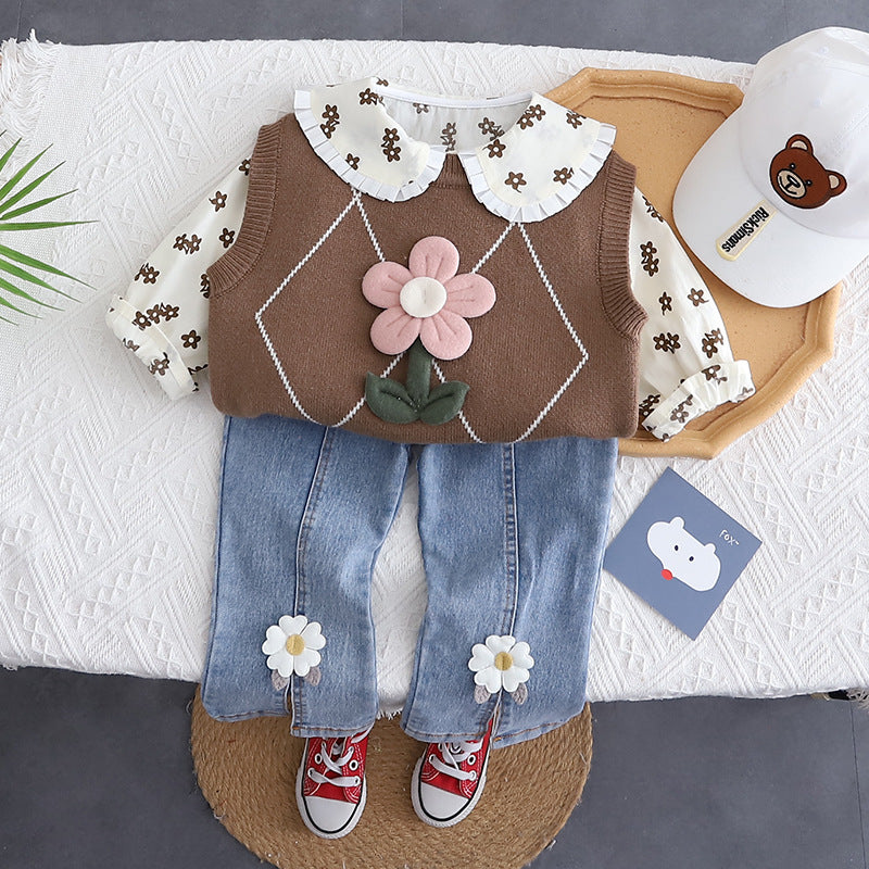 Girls Floral 3-Piece Set