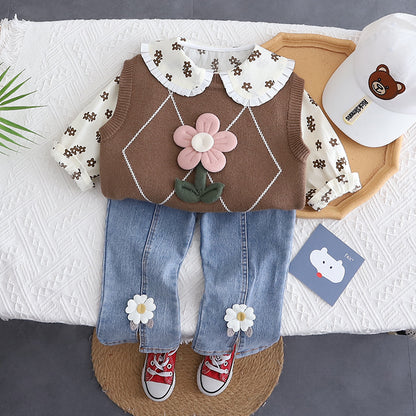 Girls Floral 3-Piece Set
