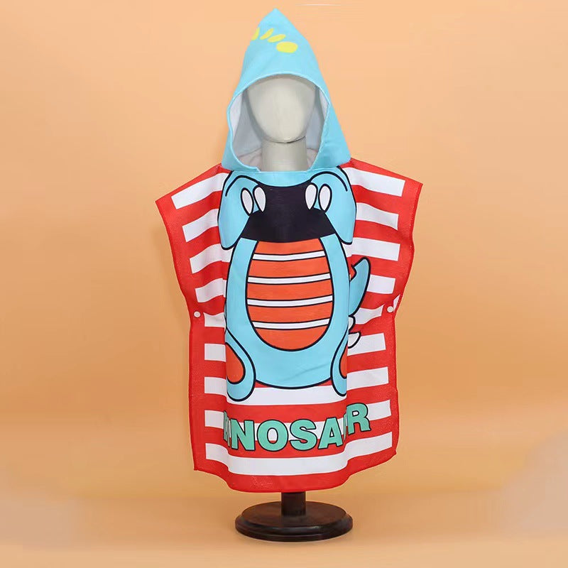 Kids Hooded Towel Cape – Quick-Dry Microfiber Beach & Pool Towel