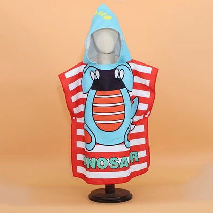 Kids Hooded Towel Cape – Quick-Dry Microfiber Beach & Pool Towel