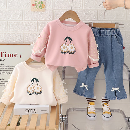 Girls Sweatshirt Set