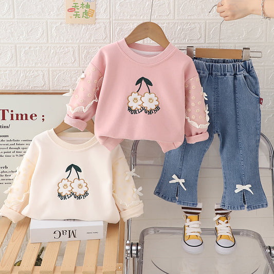 Girls Sweatshirt Set