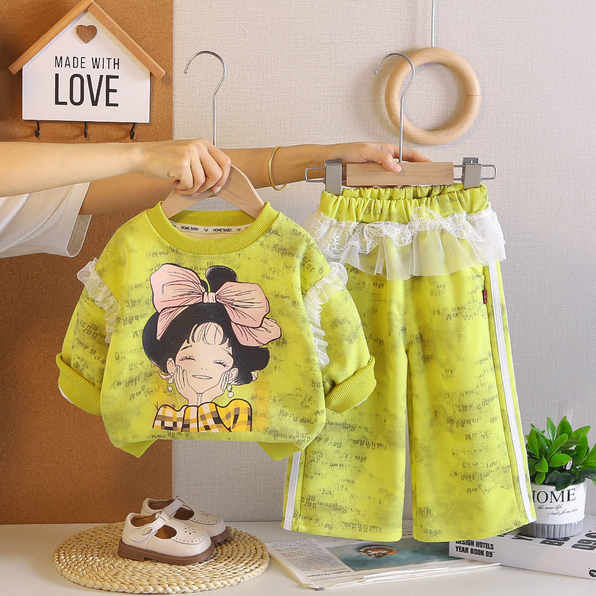 Girls Knot Hoodie Set