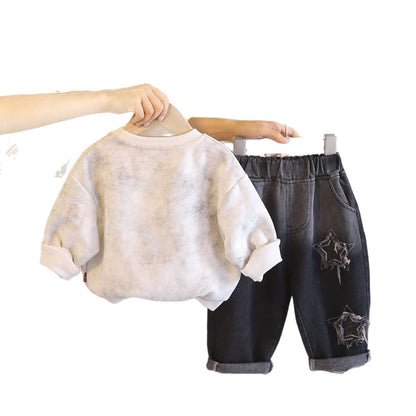 Boys Trendy Hoodie Set