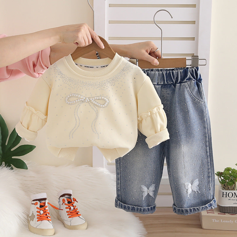 Girls Stylish Hoodie Set