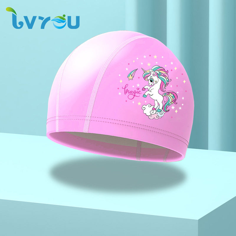 Kids Swim Cap – Cute Design with Ear Protection