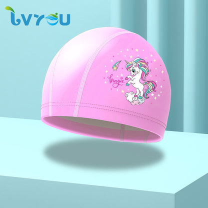 Kids Swim Cap – Cute Design with Ear Protection
