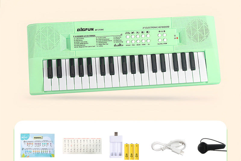 37-Key Kids Electronic Keyboard with Microphone