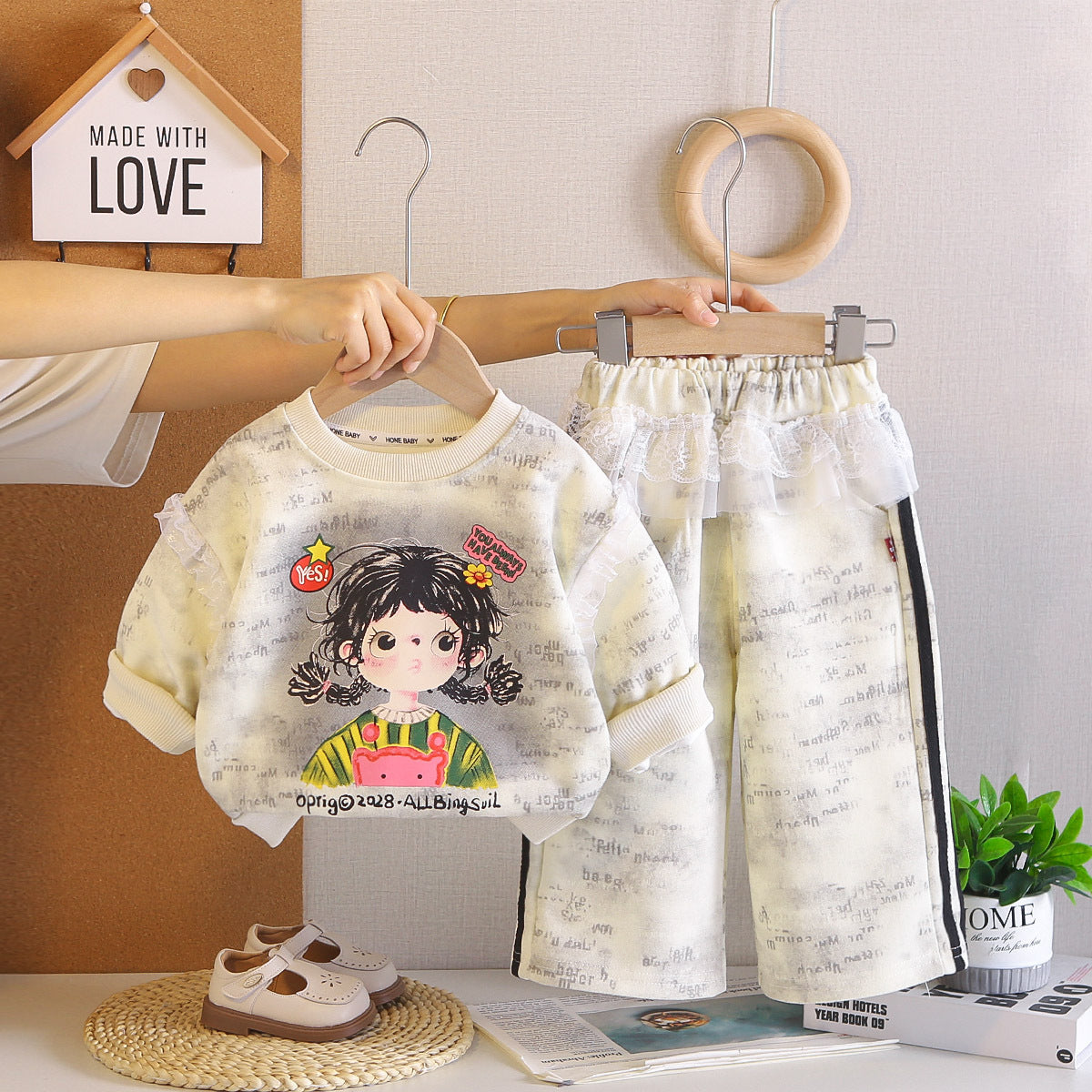 Girls Lace Dress Set