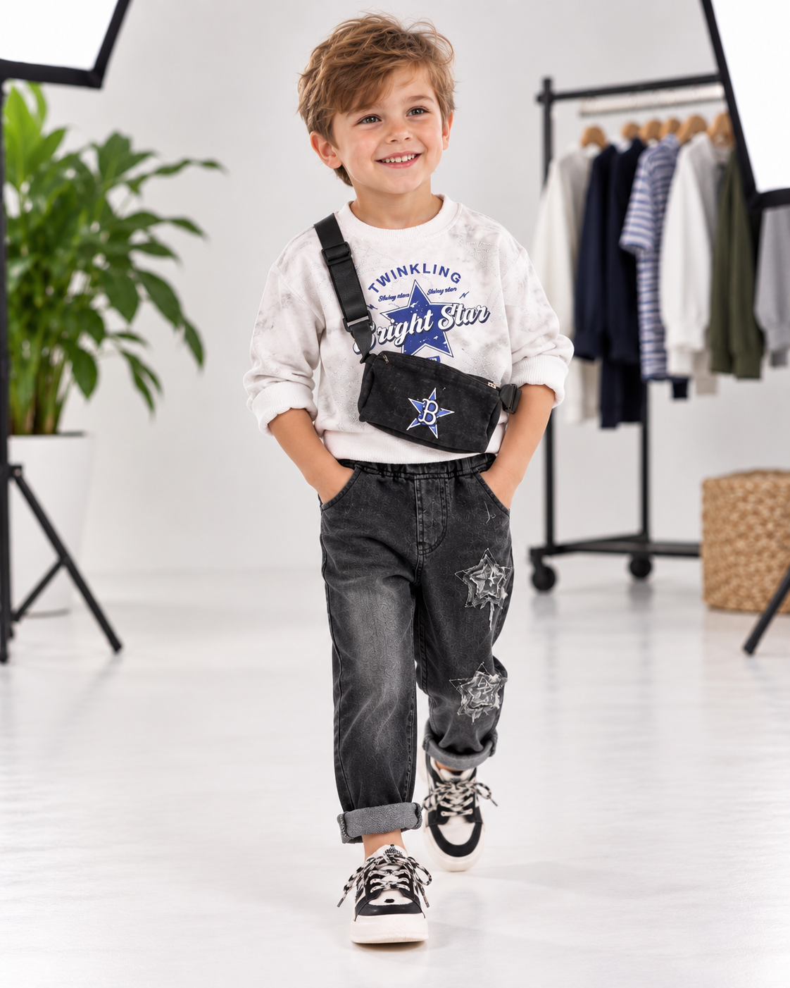 Boys Trendy Hoodie Set
