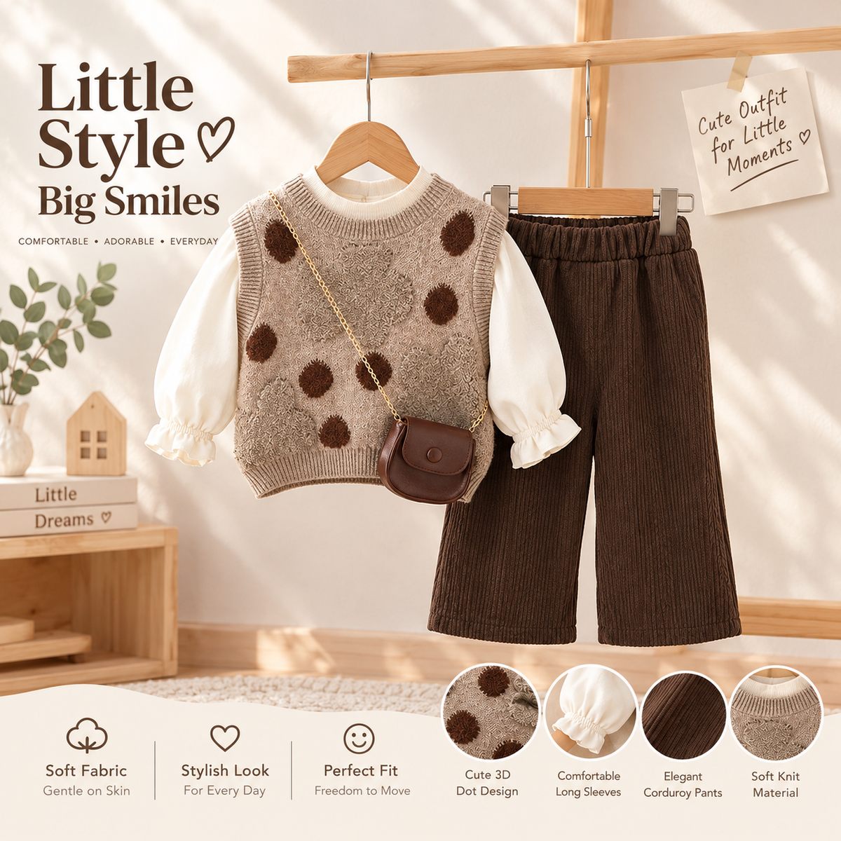 Girls 3-Piece Fashion Set