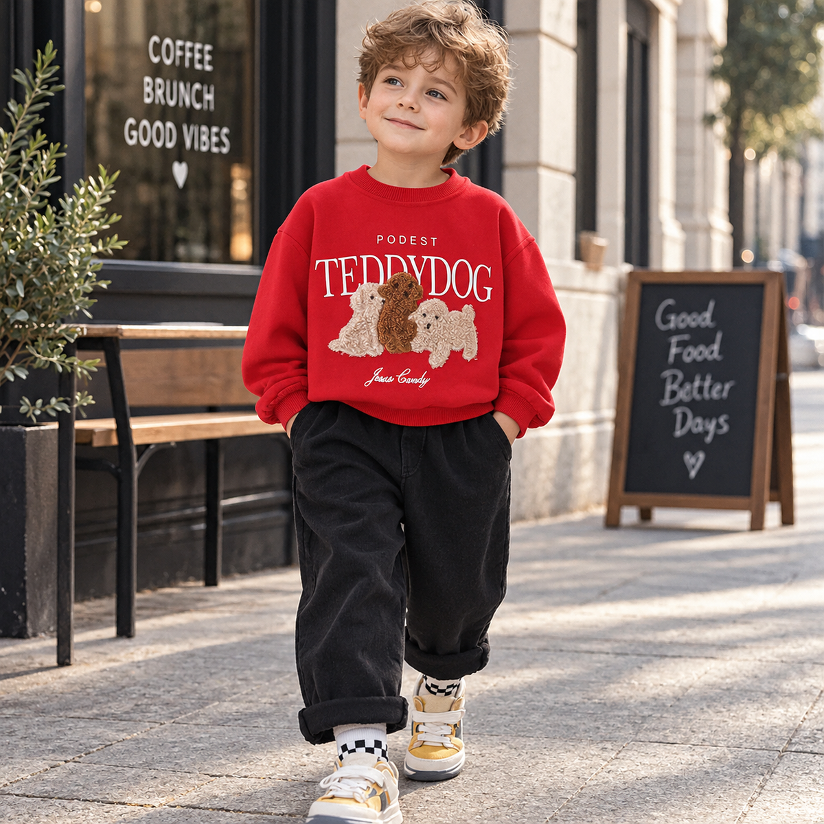 Kids Puppy Hoodie Set