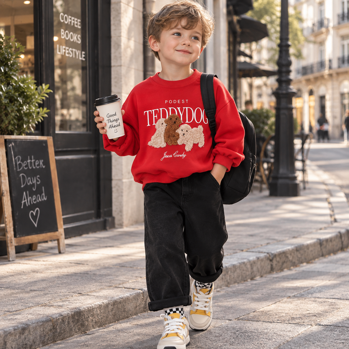 Kids Puppy Hoodie Set