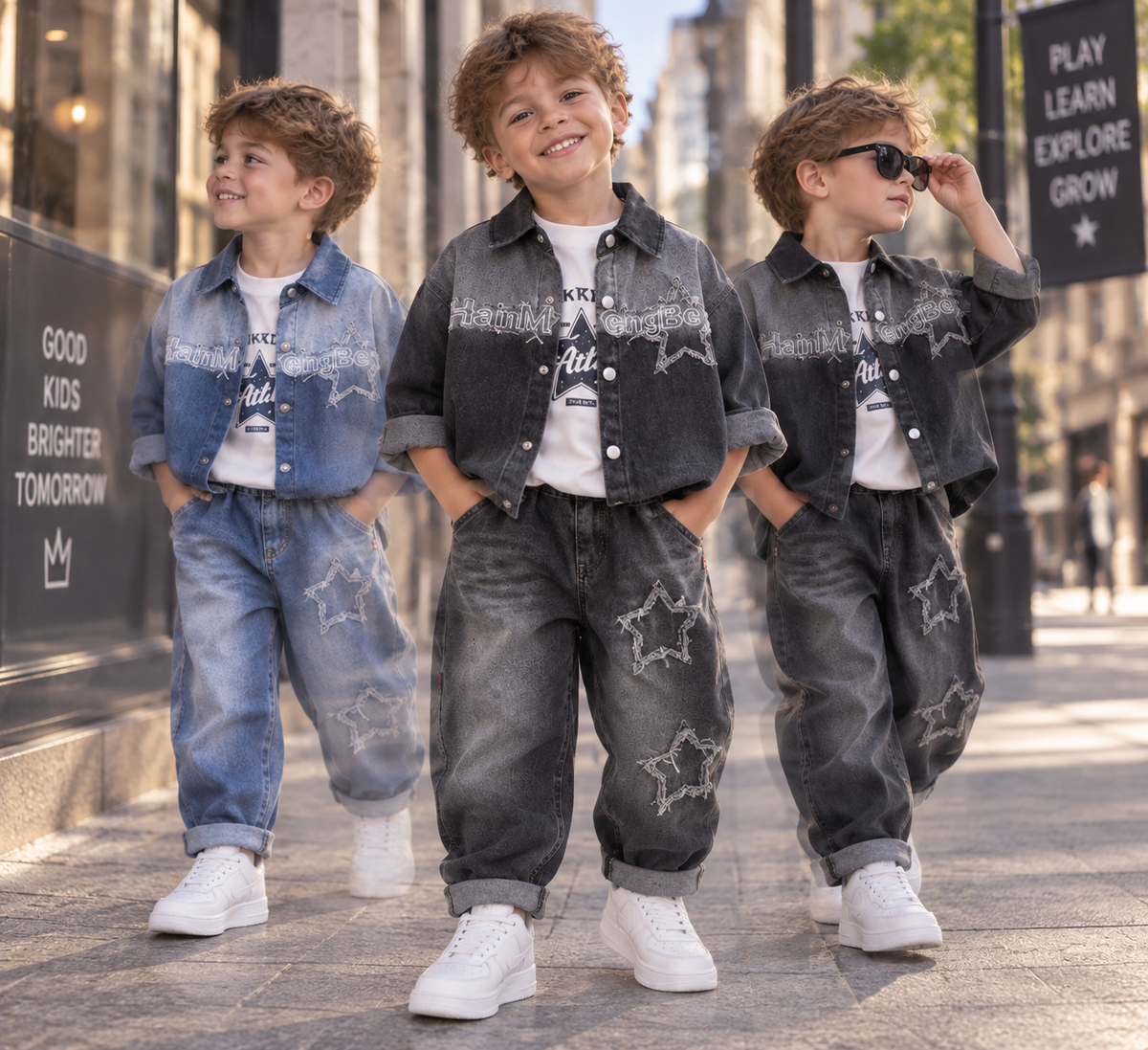 Boys Denim 3-Piece Set