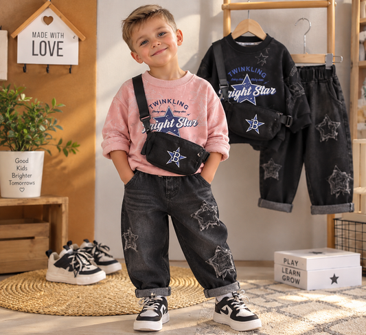 Boys Trendy Hoodie Set