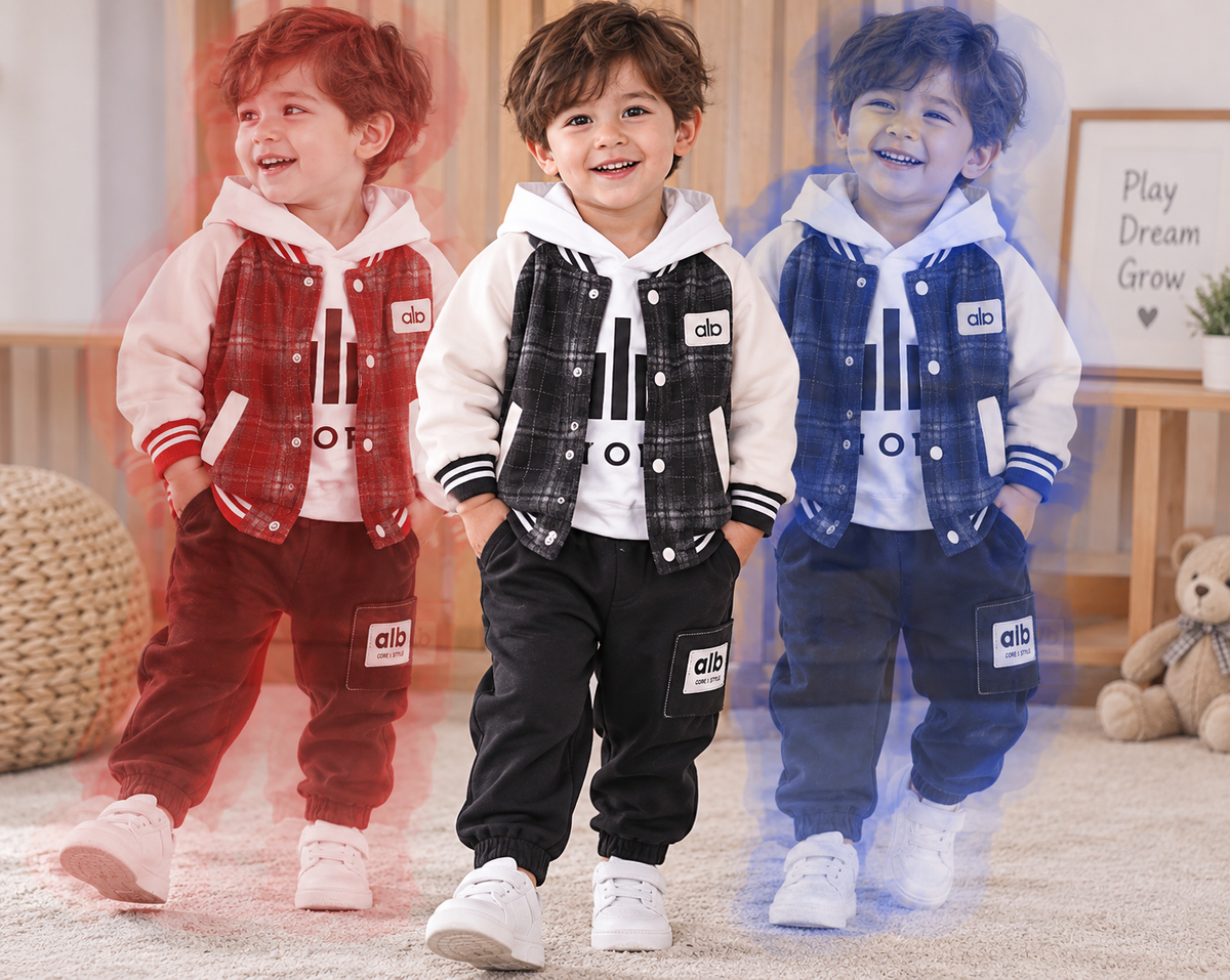 Boys Baseball Jacket Set