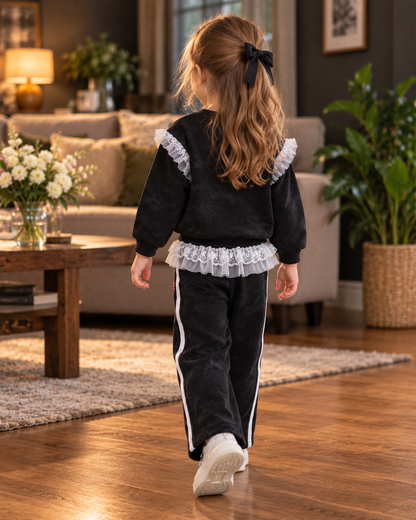 Girls Lace Dress Set