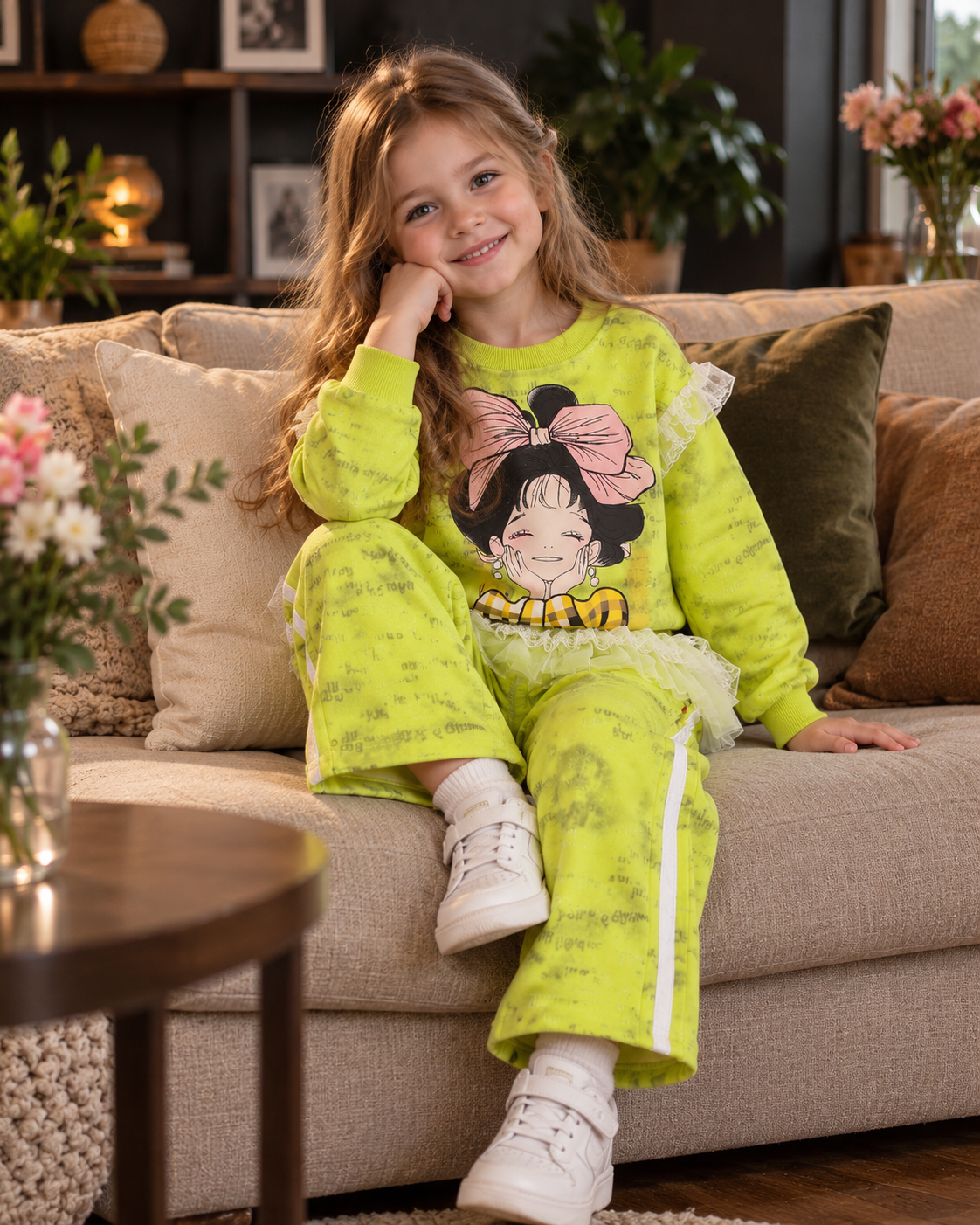 Girls Knot Hoodie Set