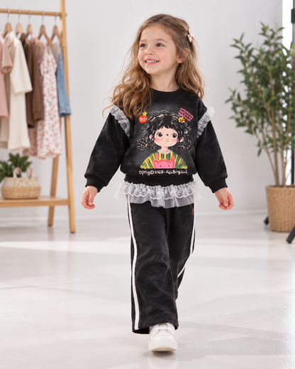 Girls Lace Dress Set