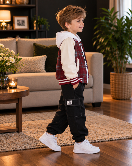 Boys Baseball Jacket Set