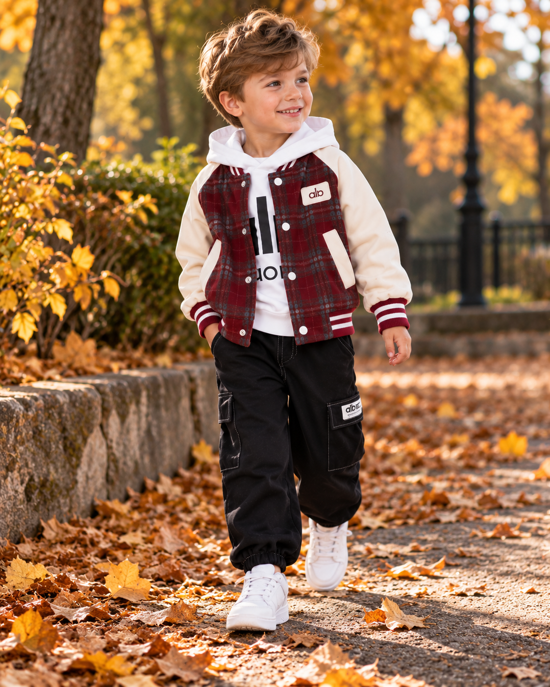 Boys Baseball Jacket Set