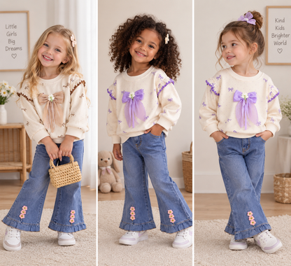 Girls Jeans & Top Set