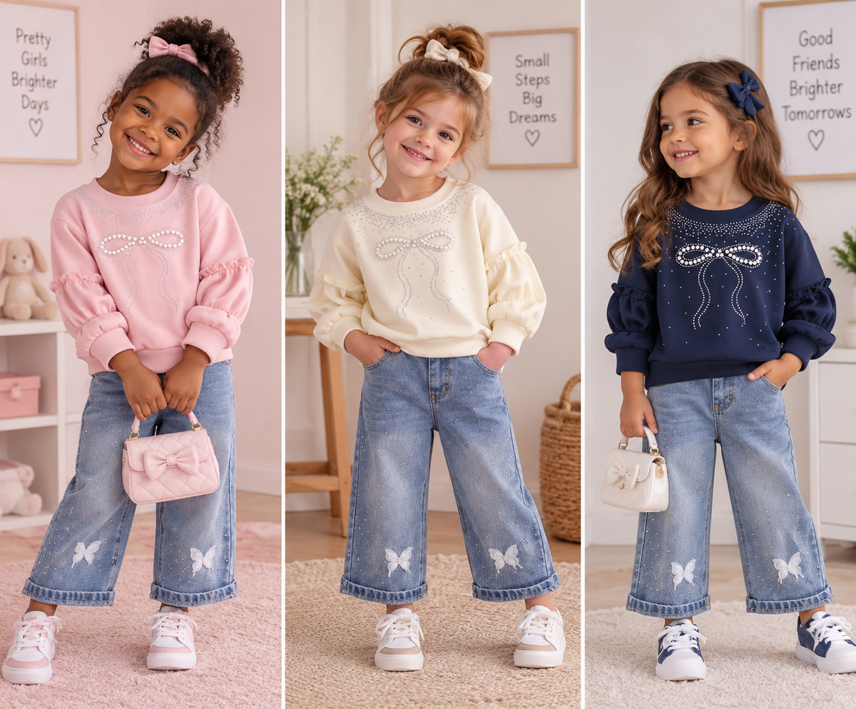 Girls Stylish Hoodie Set