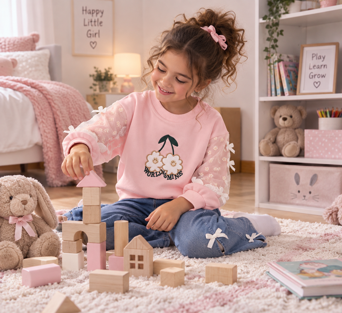 Girls Sweatshirt Set